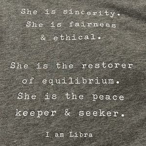 Om & Ah London size M grey tee, I am Libra. T shirt dress